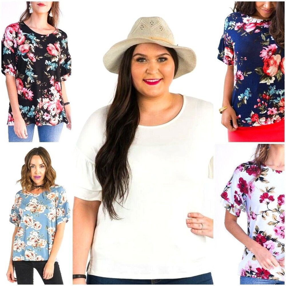 Agnes & Dora BUNDLE - 6 Tops (size M) and 3 Skirts (size L)